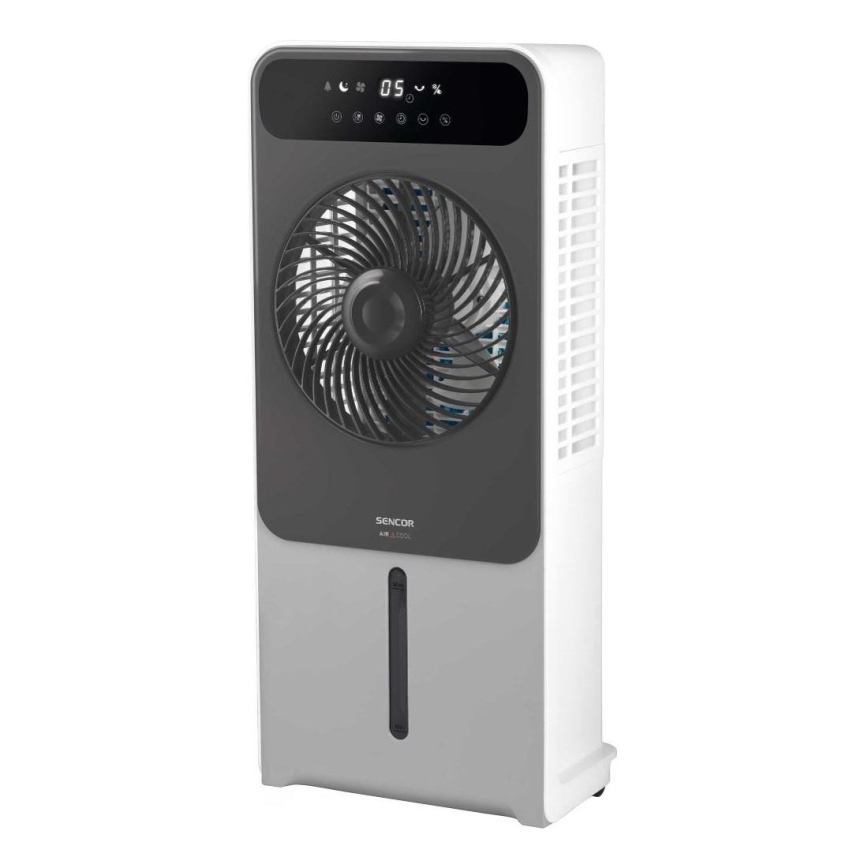 Sencor - Φορητός κλιματιστικός ανεμιστήρας 28W/230V γκρι με τηλεχειριστήριο