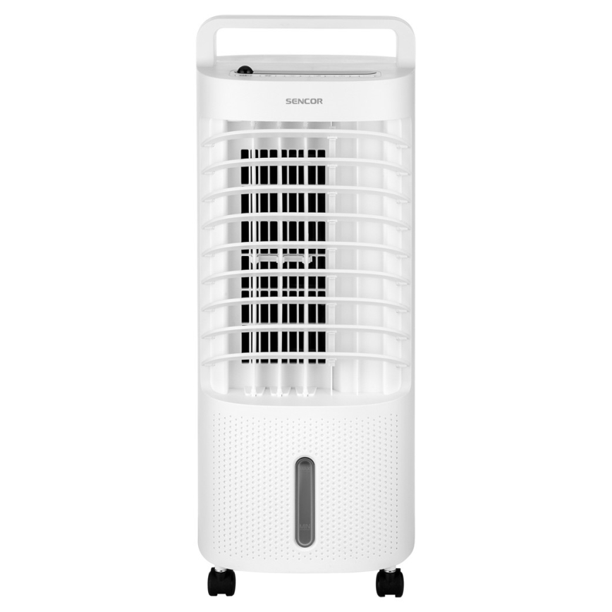 Sencor - Φορητός ψύκτης αέρα με οθόνη LED 3σε1 45W/230V λευκό + τηλεχειριστήριο