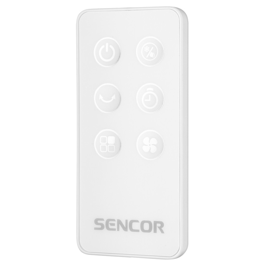 Sencor - Φορητός ψύκτης αέρα με οθόνη LED 3σε1 45W/230V λευκό + τηλεχειριστήριο