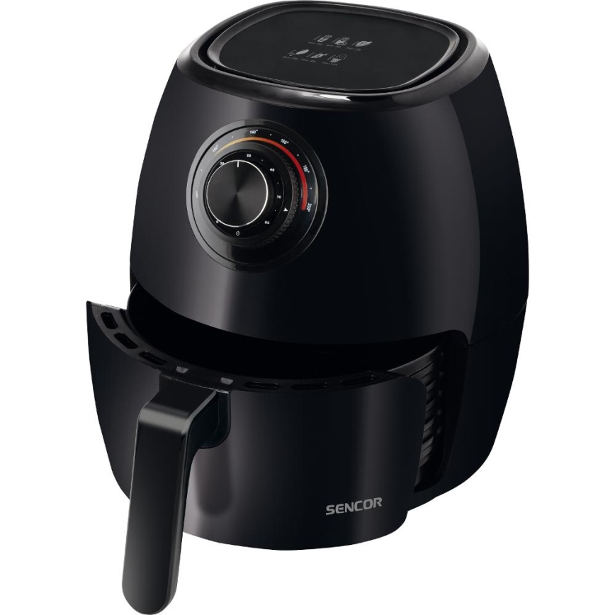 Sencor - Φριτέζα θερμού αέρα 3,5 l 1300W/230V μαύρο