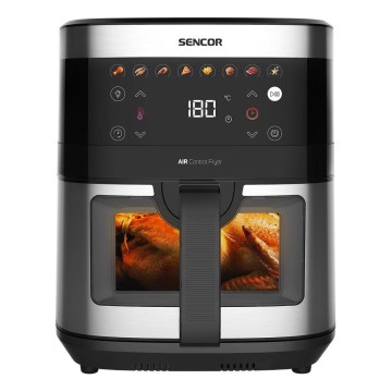 Sencor - Φριτέζα θερμού αέρα 9 l 1700W/230V μαύρο/ματ χρώμιο
