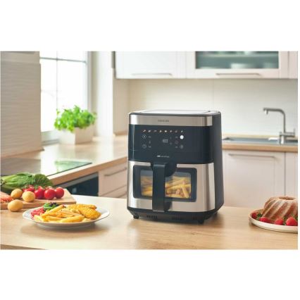 Sencor - Φριτέζα θερμού αέρα 9 l 1700W/230V μαύρο/ματ χρώμιο