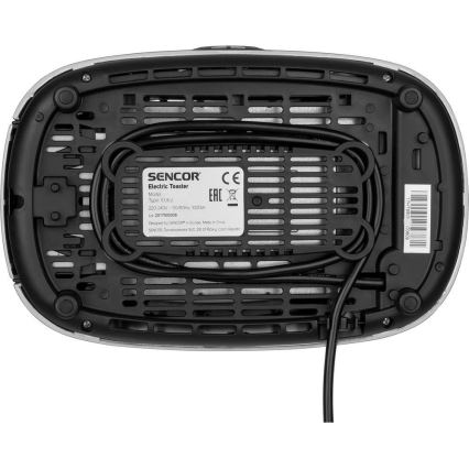 Sencor - Φρυγανιέρα δύο θέσεων 1000W/230V ασημί