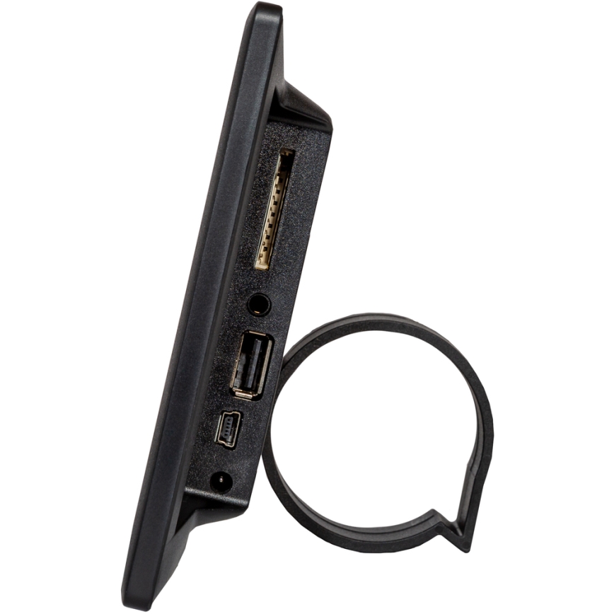 Sencor - Ψηφιακή κορνίζα 7 με ηχείο 230V μαύρη + τηλεχειριστήριο