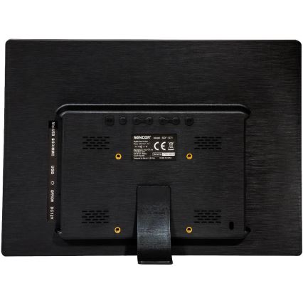 Sencor - Ψηφιακή κορνίζα φωτογραφιών 13,3 με ηχείο 230V ανθρακί + τηλεχειριστήριο