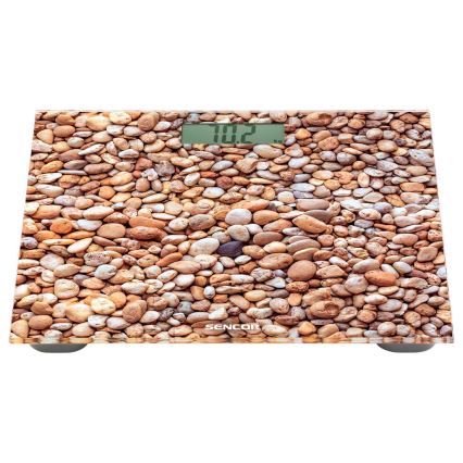 Sencor - Ψηφιακή προσωπική ζυγαριά με οθόνη LCD 1xCR2032