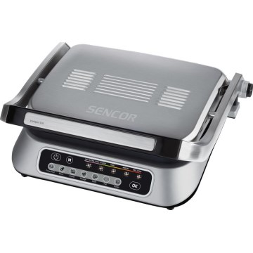 Sencor - Ψησταριά/Γκριλιέρα 2100W/230V ματ χρώμιο
