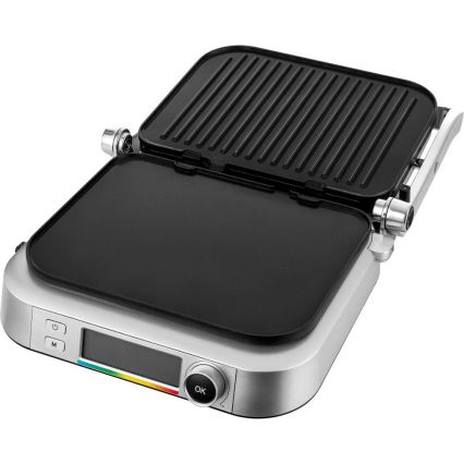 Sencor - Ψησταριά/Γκριλιέρα 2100W/230V ματ χρώμιο