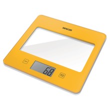 Sencor - Ψηφιακή ζυγαριά κουζίνας 1xCR2032 κίτρινο