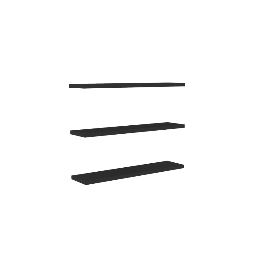 SET 3x Ράφια τοίχου BOSS ανθρακί