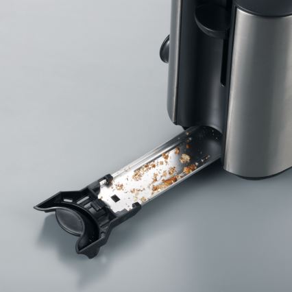 Severin AT 2515 - Φρυγανιέρα για δύο φέτες 1000W/230V ανοξείδωτο/μαύρο