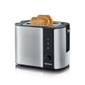 Severin AT 2589 - Φρυγανιέρα 2 θέσεων 800W/230V ανοξείδωτο ατσάλι/μαύρο