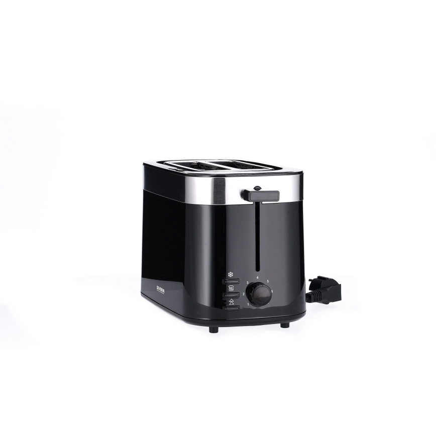 Severin AT 9264 - Φρυγανιέρα για 2 φέτες, 800 W/230 V, ανοξείδωτο ατσάλι/μαύρο