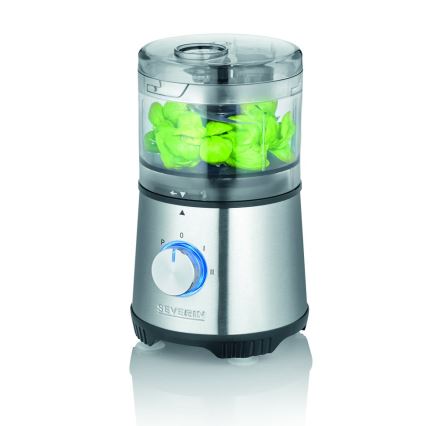Severin KM 3865 - Ηλεκτρικός ψιλοκόπτης τροφίμων 400W/230V ανοξείδωτο/μαύρο
