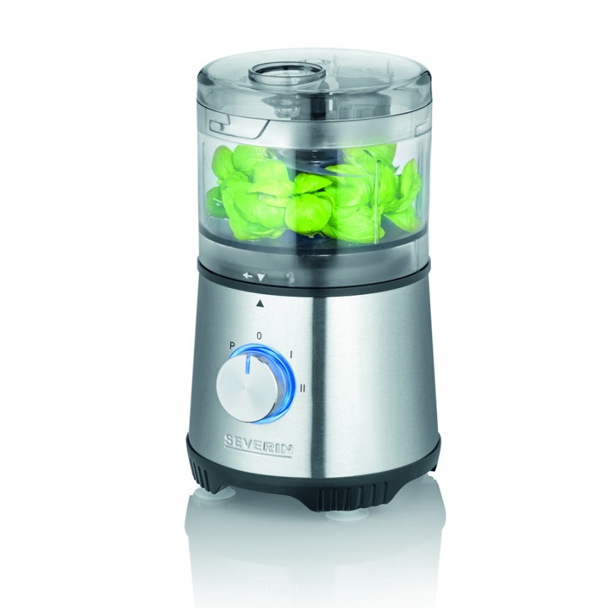 Severin KM 3865 - Ηλεκτρικός ψιλοκόπτης τροφίμων 400W/230V ανοξείδωτο/μαύρο