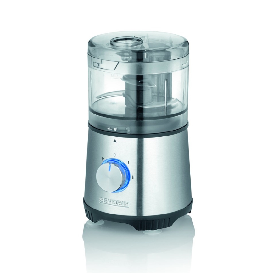 Severin KM 3865 - Ηλεκτρικός ψιλοκόπτης τροφίμων 400W/230V ανοξείδωτο/μαύρο