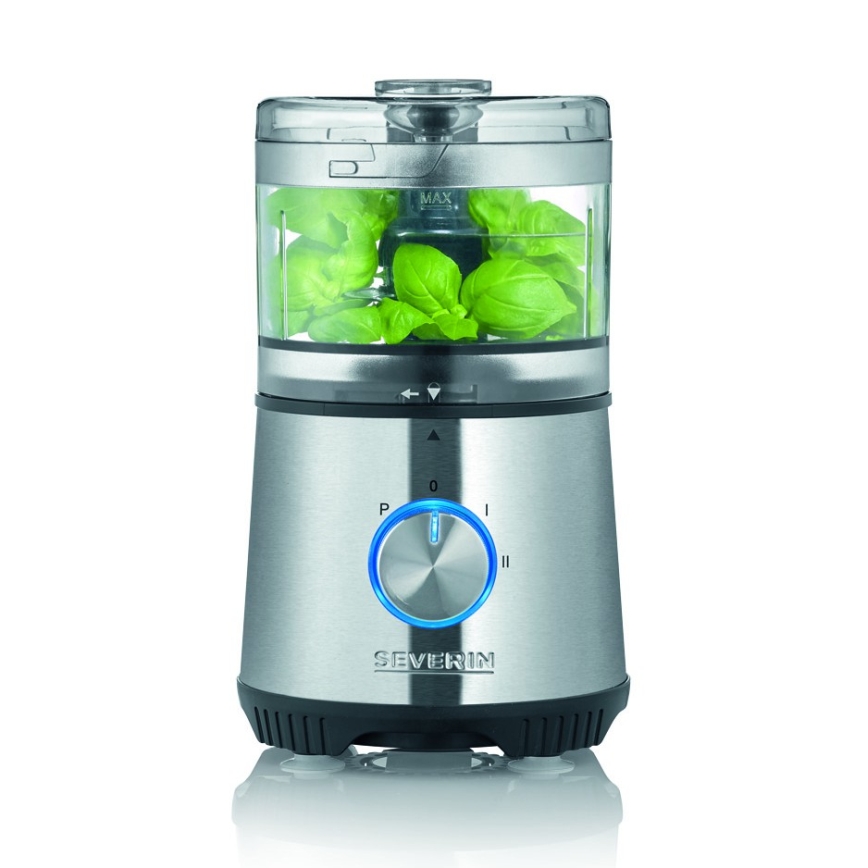 Severin KM 3865 - Ηλεκτρικός ψιλοκόπτης τροφίμων 400W/230V ανοξείδωτο/μαύρο