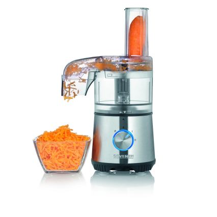 Severin KM 3865 - Ηλεκτρικός ψιλοκόπτης τροφίμων 400W/230V ανοξείδωτο/μαύρο