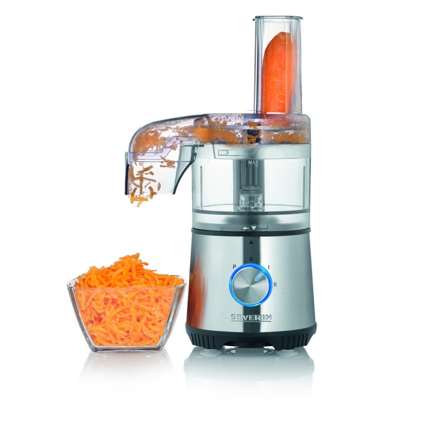 Severin KM 3865 - Ηλεκτρικός ψιλοκόπτης τροφίμων 400W/230V ανοξείδωτο/μαύρο