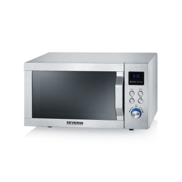 Severin MW 7774 - Φούρνος μικροκυμάτων 3-σε-1 1950W/230V 25 l ανοξείδωτος