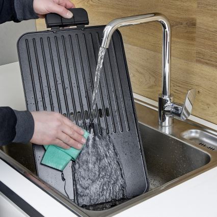 Severin PG 8564 - Επιτραπέζιο ηλεκτρικό γκριλ 2300W/230V 50x30 cm μαύρο