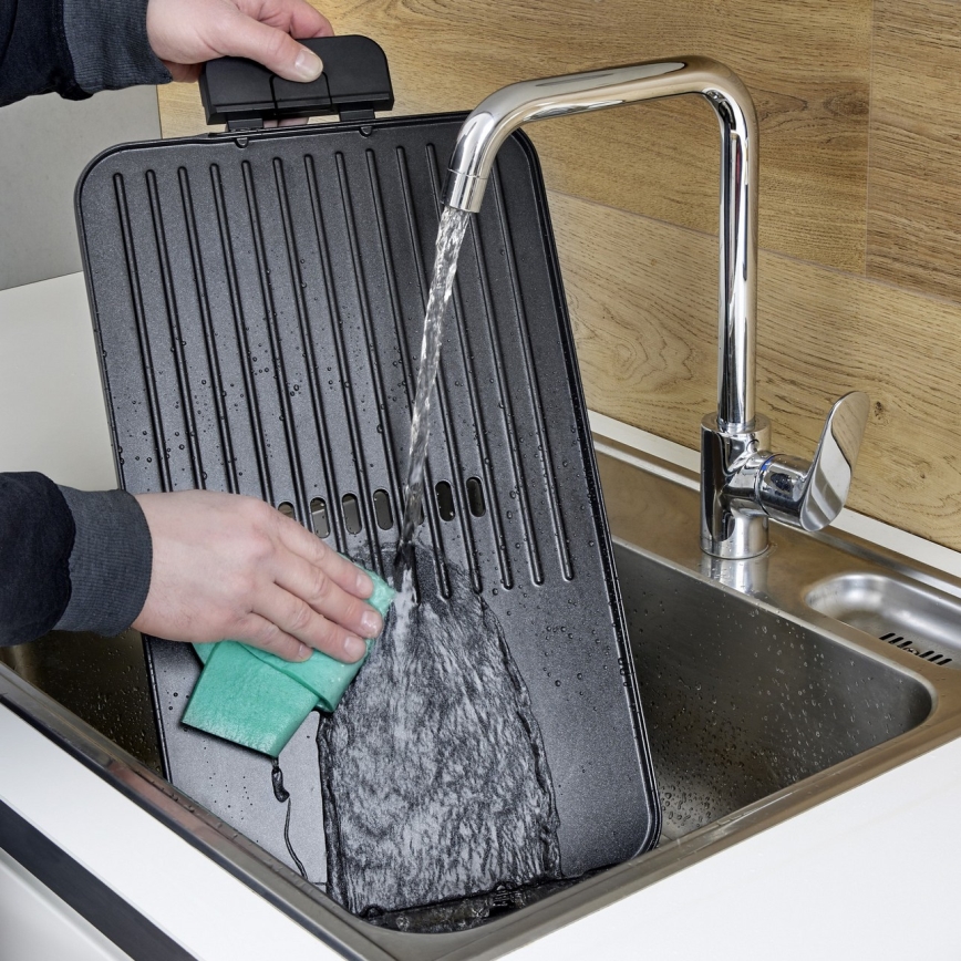 Severin PG 8564 - Επιτραπέζιο ηλεκτρικό γκριλ 2300W/230V 50x30 cm μαύρο