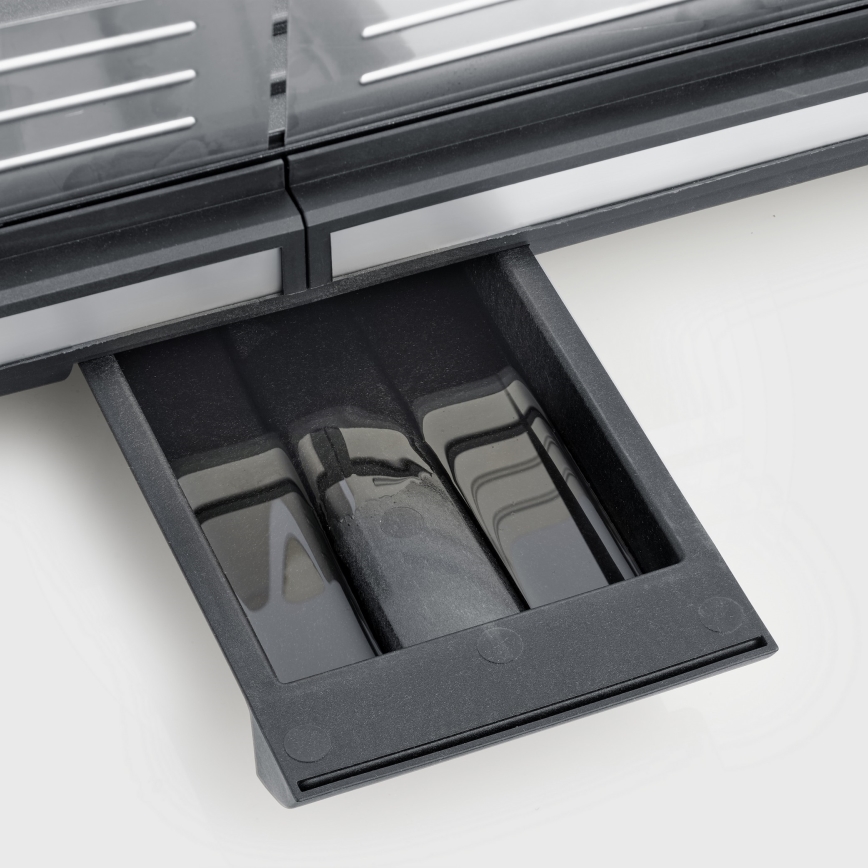 Severin PG 8564 - Επιτραπέζιο ηλεκτρικό γκριλ 2300W/230V 50x30 cm μαύρο