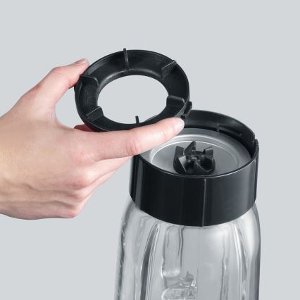 Severin SM 3737 - Επιτραπέζιο μπλέντερ 1 L 500W/230V από ανοξείδωτο ατσάλι/μαύρο