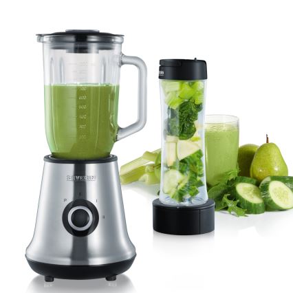Severin SM 3737 - Επιτραπέζιο μπλέντερ 1 l 500W/230V ανοξείδωτο/μαύρο