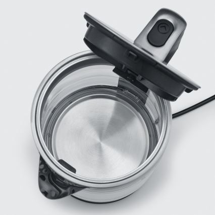 Severin WK 3420 - Ηλεκτρικός βραστήρας 1,7 l 2200W/230V, ανοξείδωτος με γυάλινο δοχείο