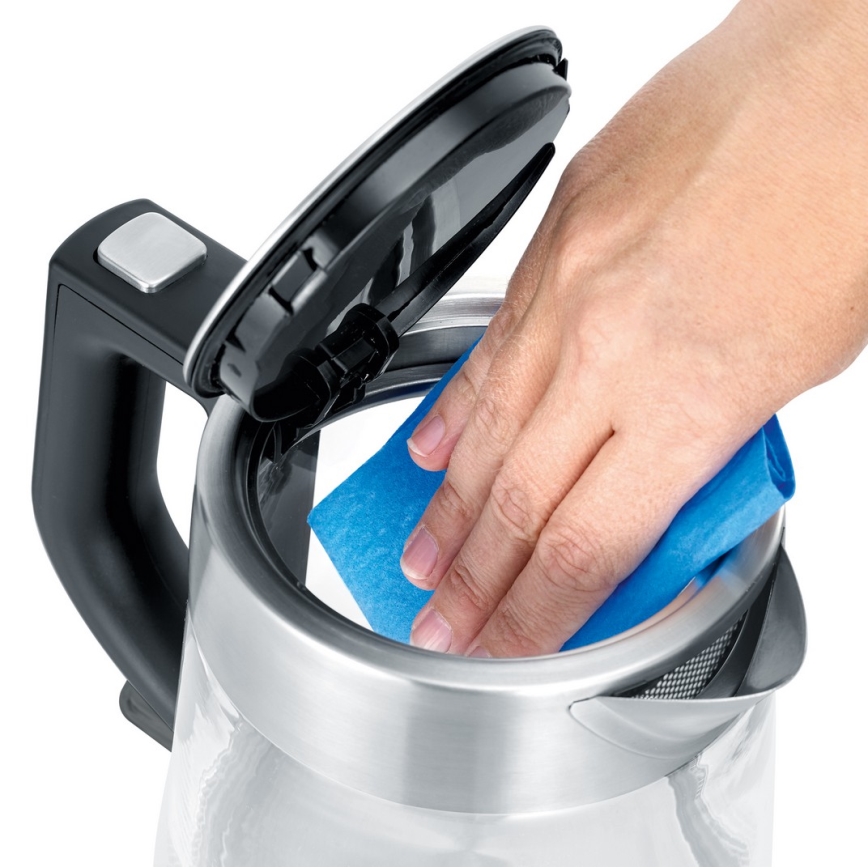 Severin WK 3468 - Ηλεκτρικός ταχυβραστήρας 1 l 2200W/230V ανοξείδωτο/γυαλί