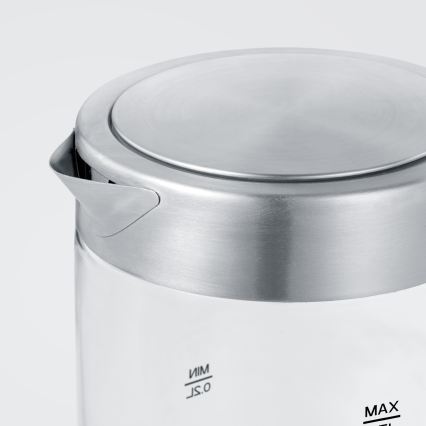 Severin WK 3472 - Γρήγορος ηλεκτρικός βραστήρας 0,5 l 1100W/230V ανοξείδωτος χάλυβας/γυαλί