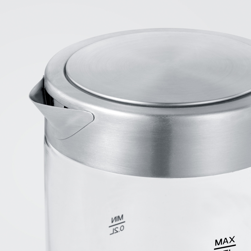 Severin WK 3472 - Γρήγορος ηλεκτρικός βραστήρας 0,5 l 1100W/230V ανοξείδωτος χάλυβας/γυαλί