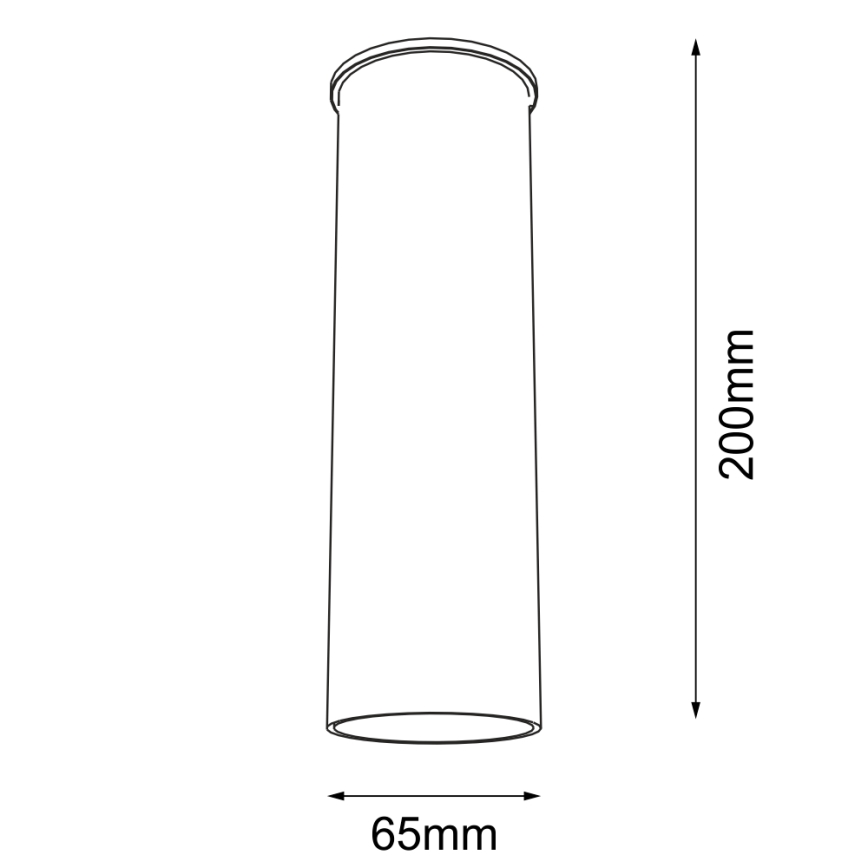 Shilo - Σποτ 1xGU10/15W/230V 20 cm μαύρο