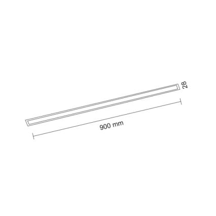 Shilo - Εντοιχιζόμενο φωτιστικό οροφής LED/9W/230V 3000K CRI 90 μαύρο