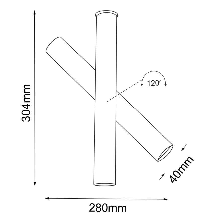 Shilo - Σποτ 1xGU10-MR11/15W/230V μαύρο