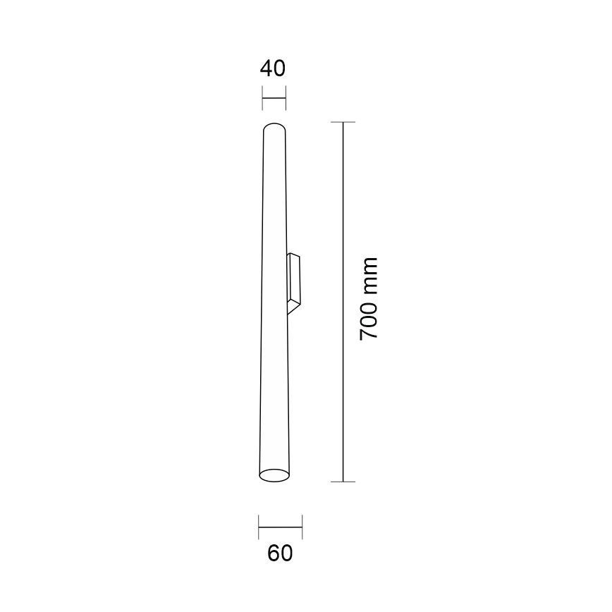 Shilo - Φωτιστικό τοίχου 2xGU10-MR11/15W/230V μαύρο
