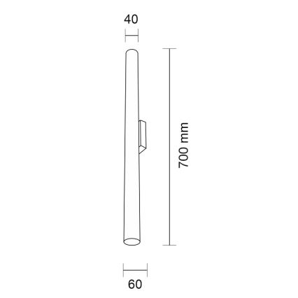 Shilo - Φωτιστικό τοίχου 2xGU10-MR11/15W/230V μαύρο