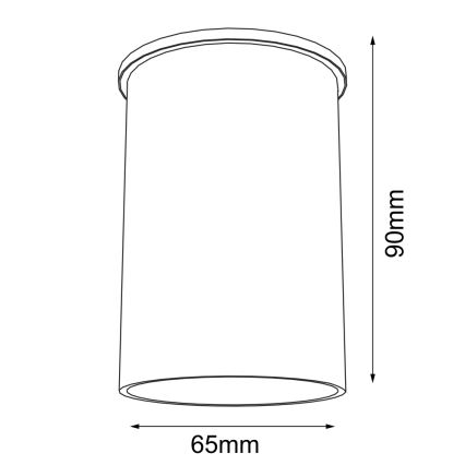 Shilo - Φωτιστικό οροφής 1xGU10/15W/230V 9 cm λευκό