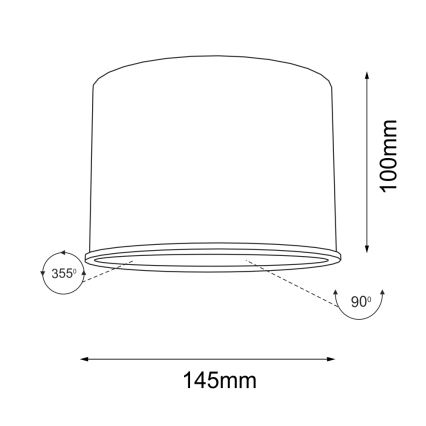 Shilo - Σποτ 1xGU10/15W/230V λευκό