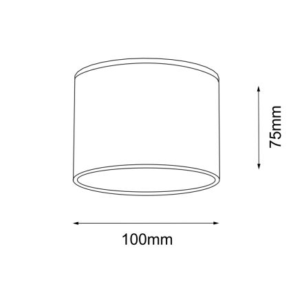 Shilo - Φωτιστικό οροφής 1xGX53/15W/230V λευκό