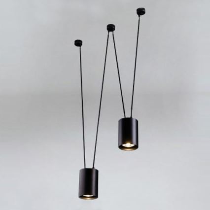 Shilo - Κρεμαστό φωτιστικό οροφής 2xGU10/15W/230V spider μαύρο