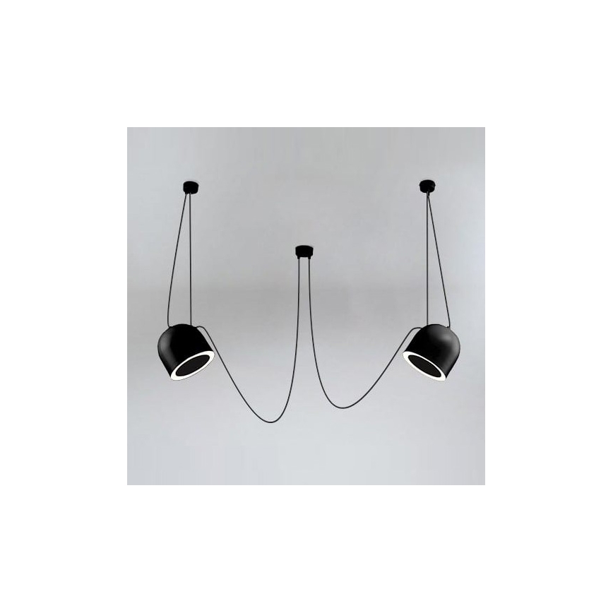 Shilo - Κρεμαστό φωτιστικό οροφής 2xE14/15W/230V spider μαύρο