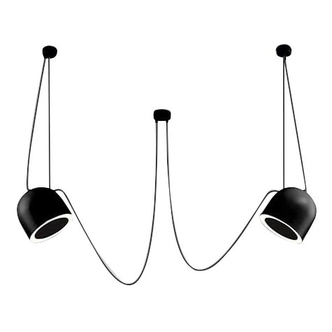 Shilo - Κρεμαστό φωτιστικό οροφής 2xE14/15W/230V spider μαύρο