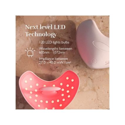 Silk’n - LED θεραπευτική μάσκα για τα χείλη LED/5V 500 mAh μπεζ