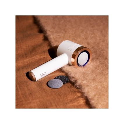Silk’n - Ηλεκτρική λίμα για τα πέλματα VACUPEDI 5V/1500 mAh λευκή/ροζ χρυσή