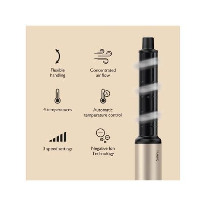 Silk’n - Πιστολάκι μαλλιών SILKYAIR FLEX 230V μαύρο/χρυσό