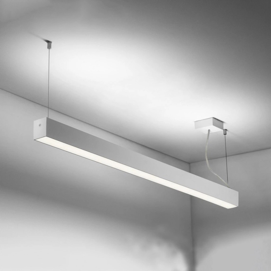 Sinclair - Φωτιστικό οροφής LED LSM LED/40W/230V 3000K/4000K/5000K 120 cm ασήμι