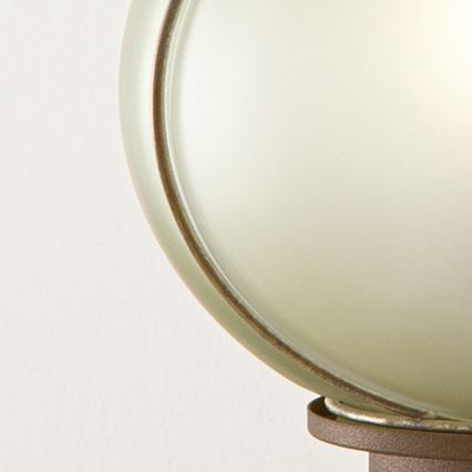 SIRU - Eπιτραπέζια λάμπα FLORET 1xE14/40W/230V καφέ/γκρι Venetian Γυαλί