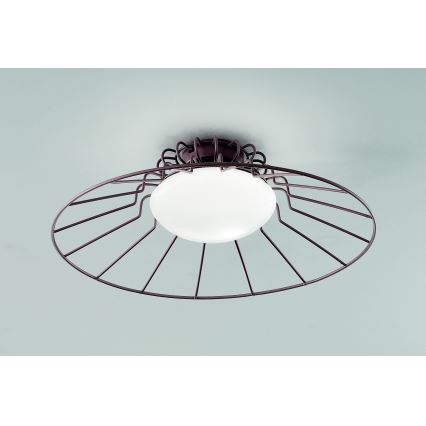 SIRU - Φωτιστικό οροφής SUNRISE 1xGX53/10W/230V καφέ/λευκό Venetian Γυαλί